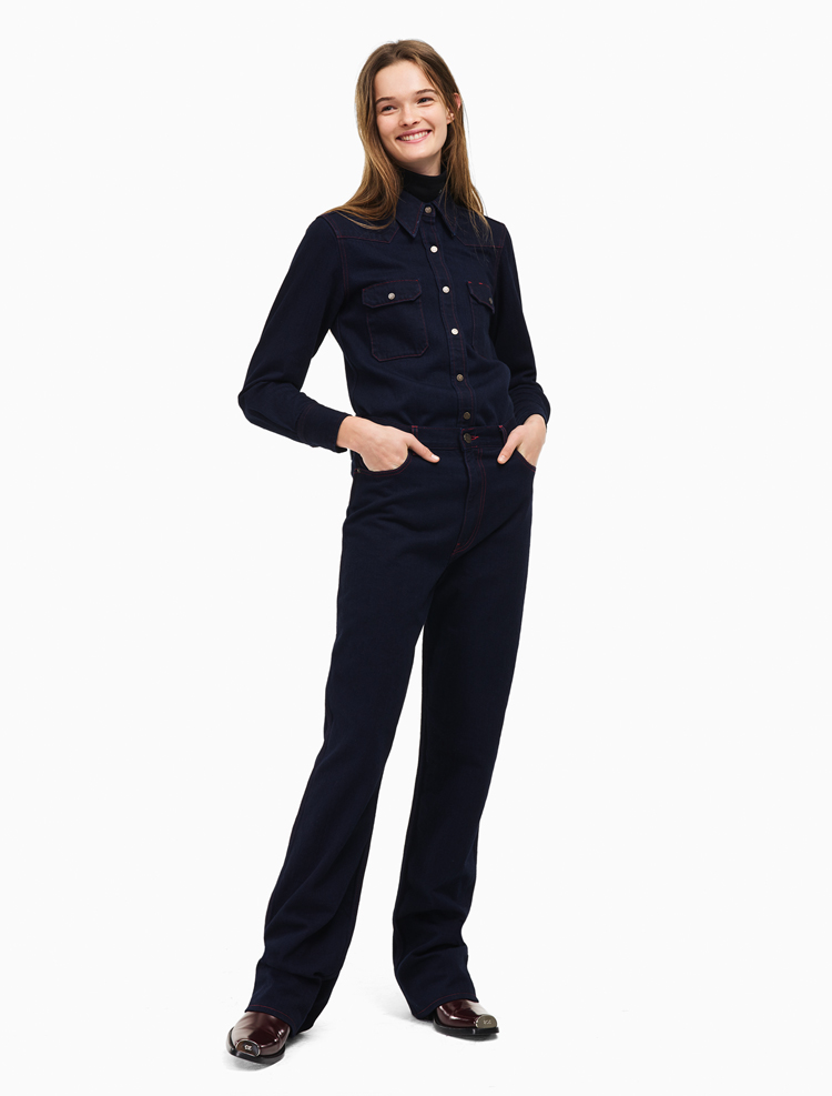 HIGH RISE STRAIGHT LEG JEANS