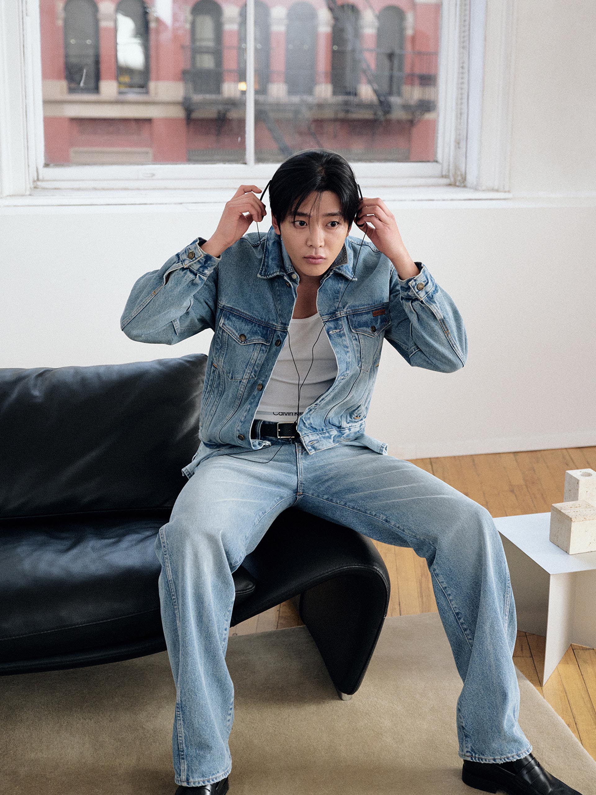 Rowoon wearing Calvin Klein apparel