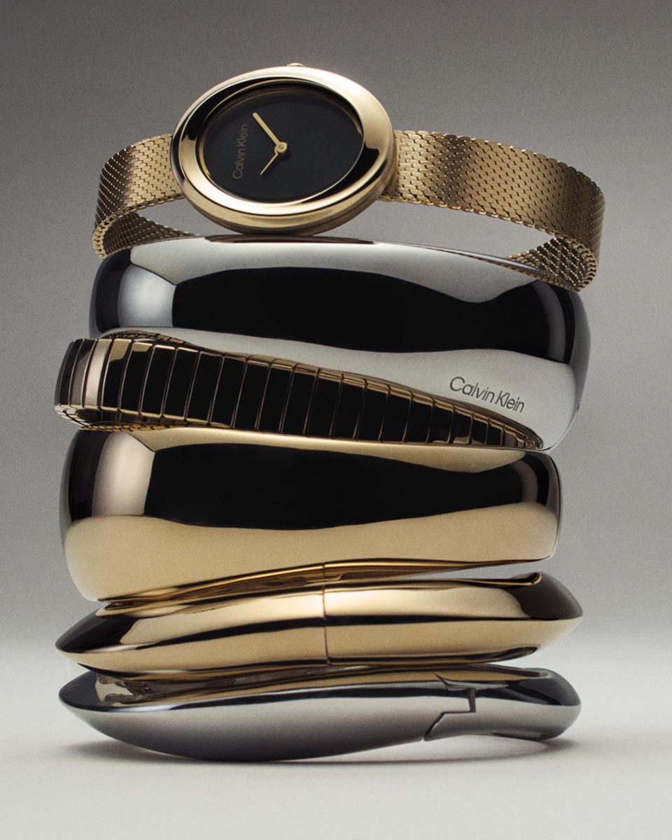 Still life image of a stack of bracelets