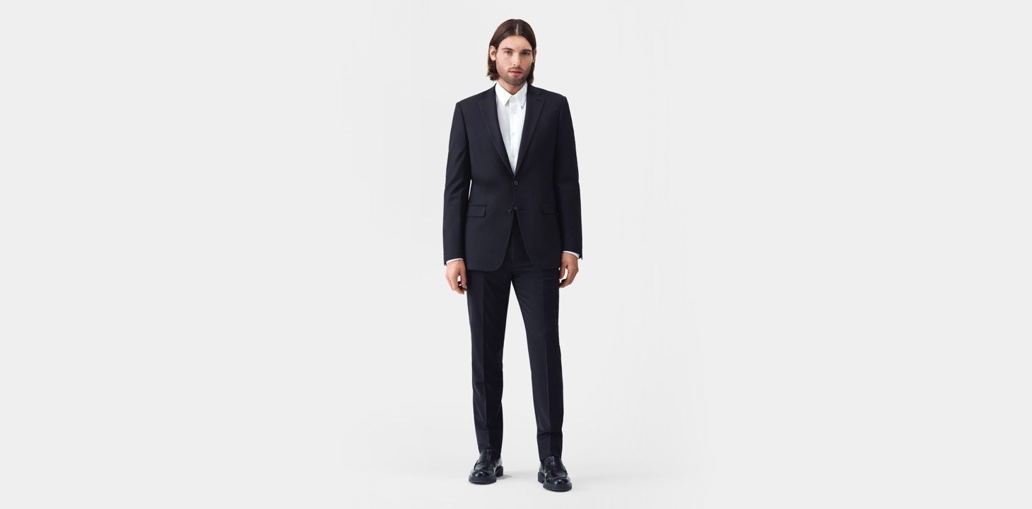 calvin klein black suit pants
