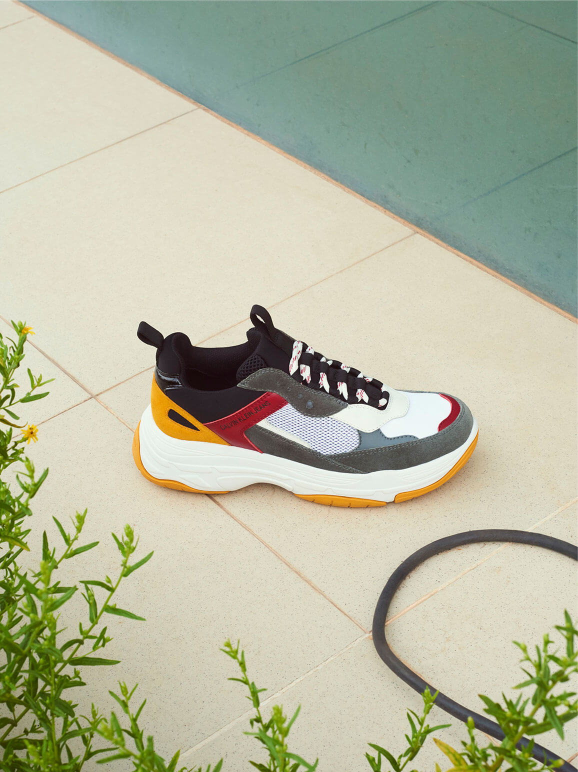calvin klein gold sneakers