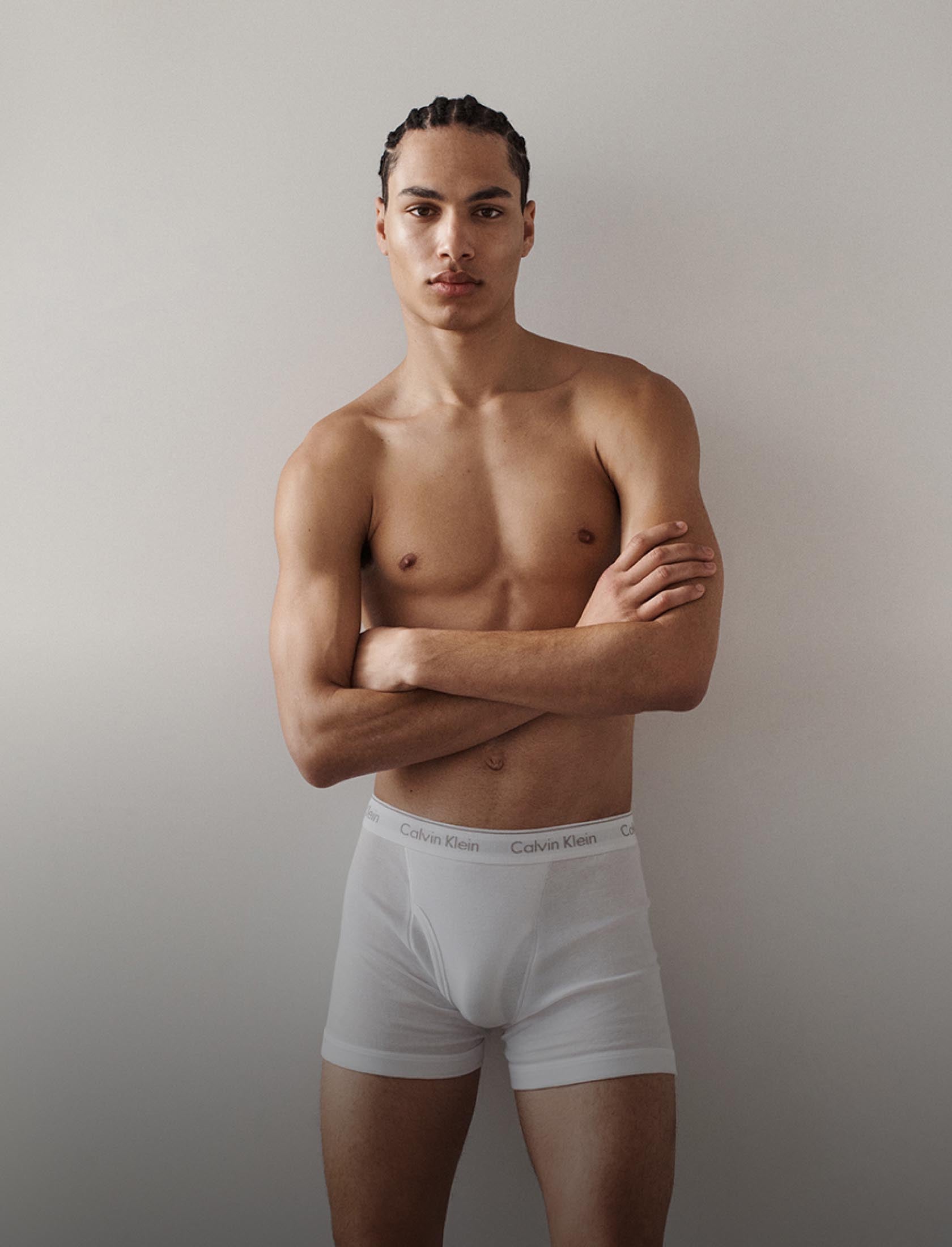 Calvin Klein Men's Classic Boxer Briefs (Pack of Three), White