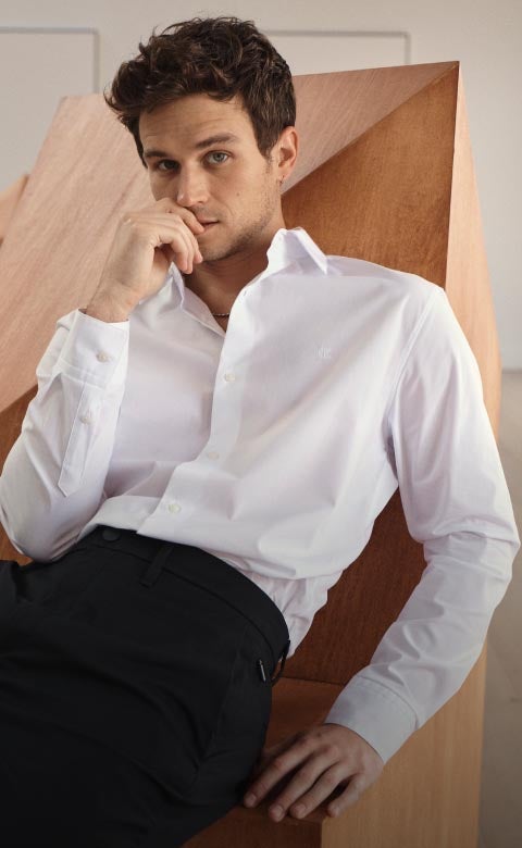 NWT Men's Calvin Klein Jeans Long Sleeve Tshirt Logo Gray CK Top S M L XL