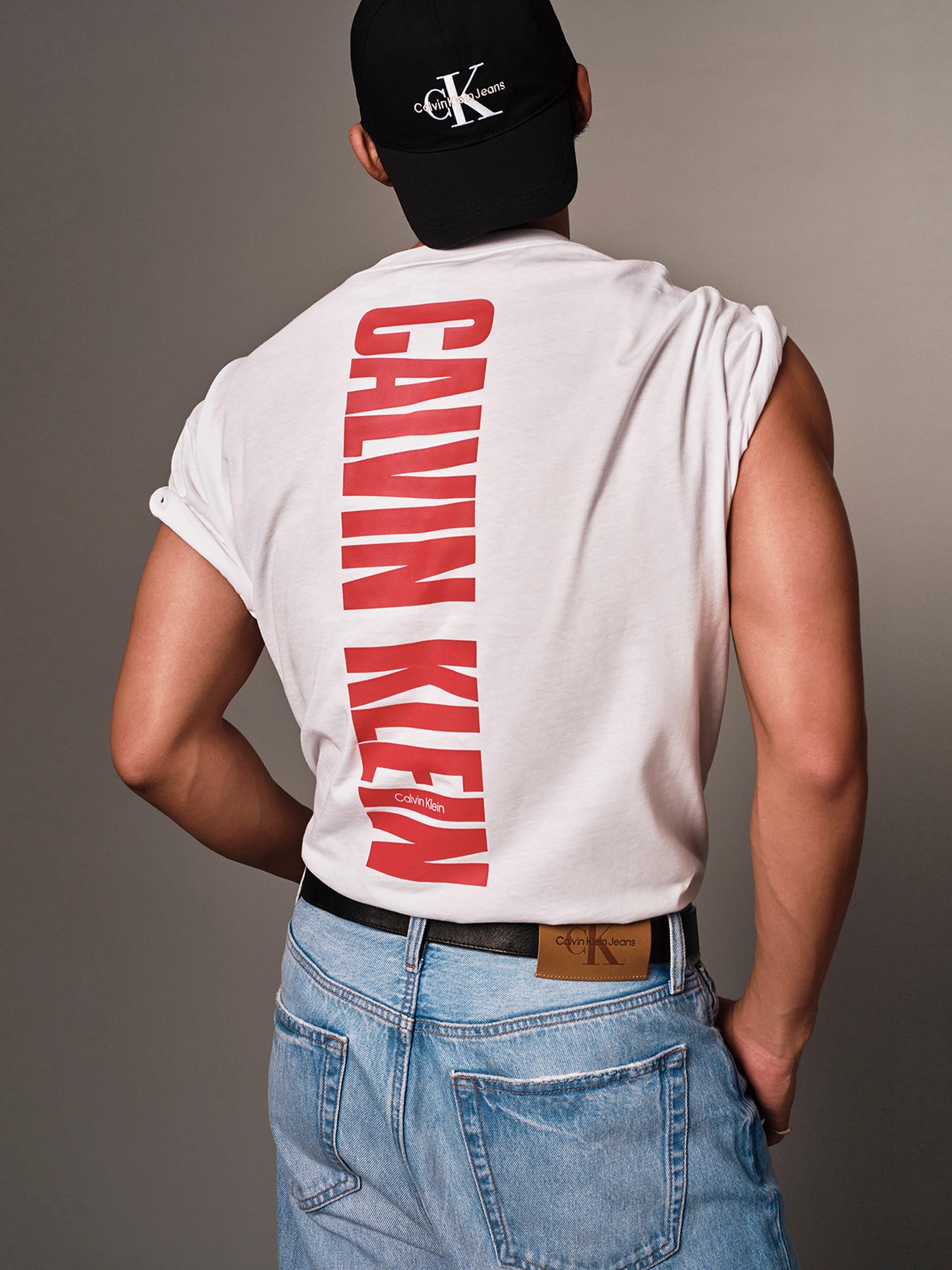 Mingyu wearing Calvin Klein denim