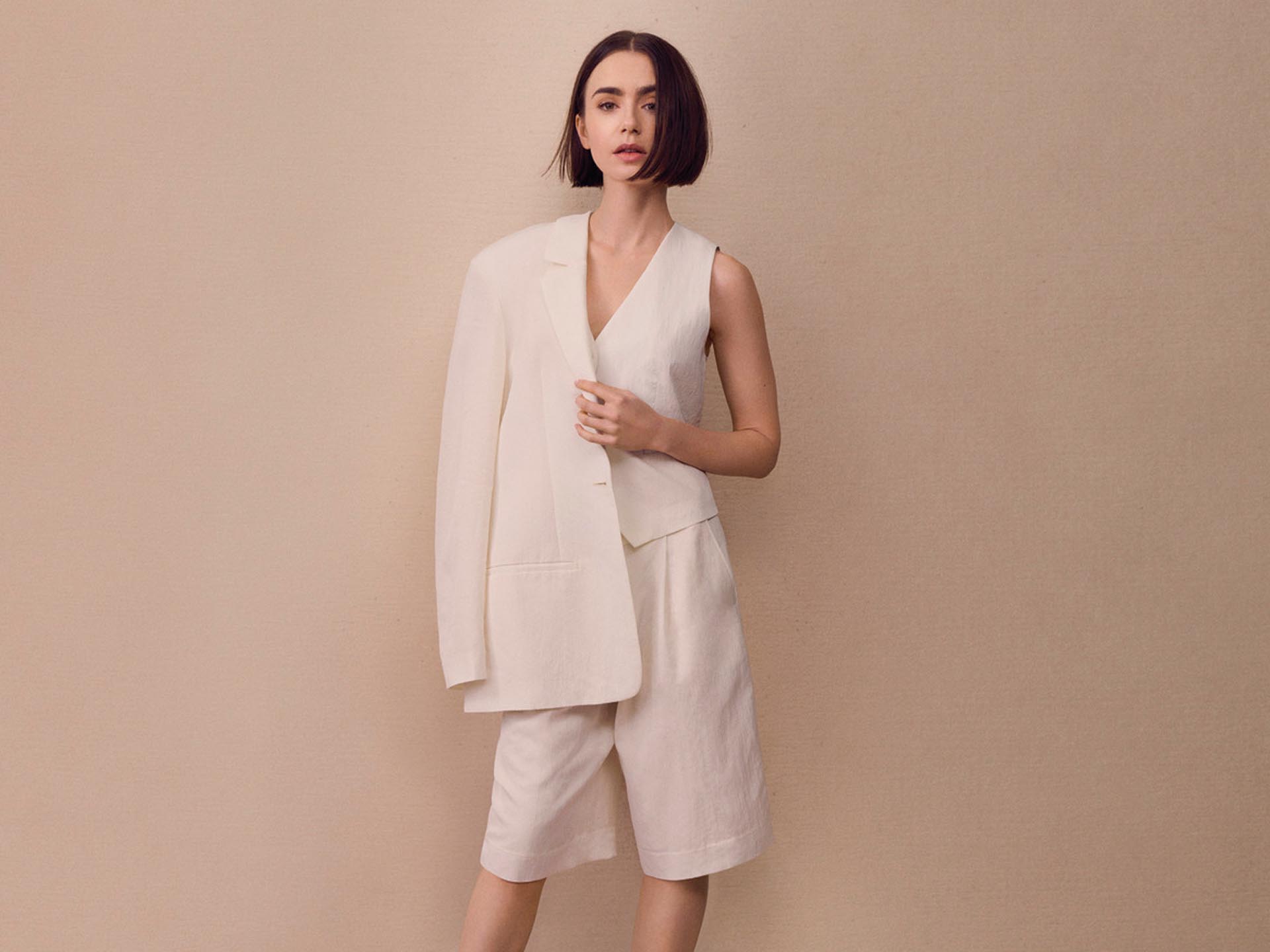 Lily Collins for Calvin Klein