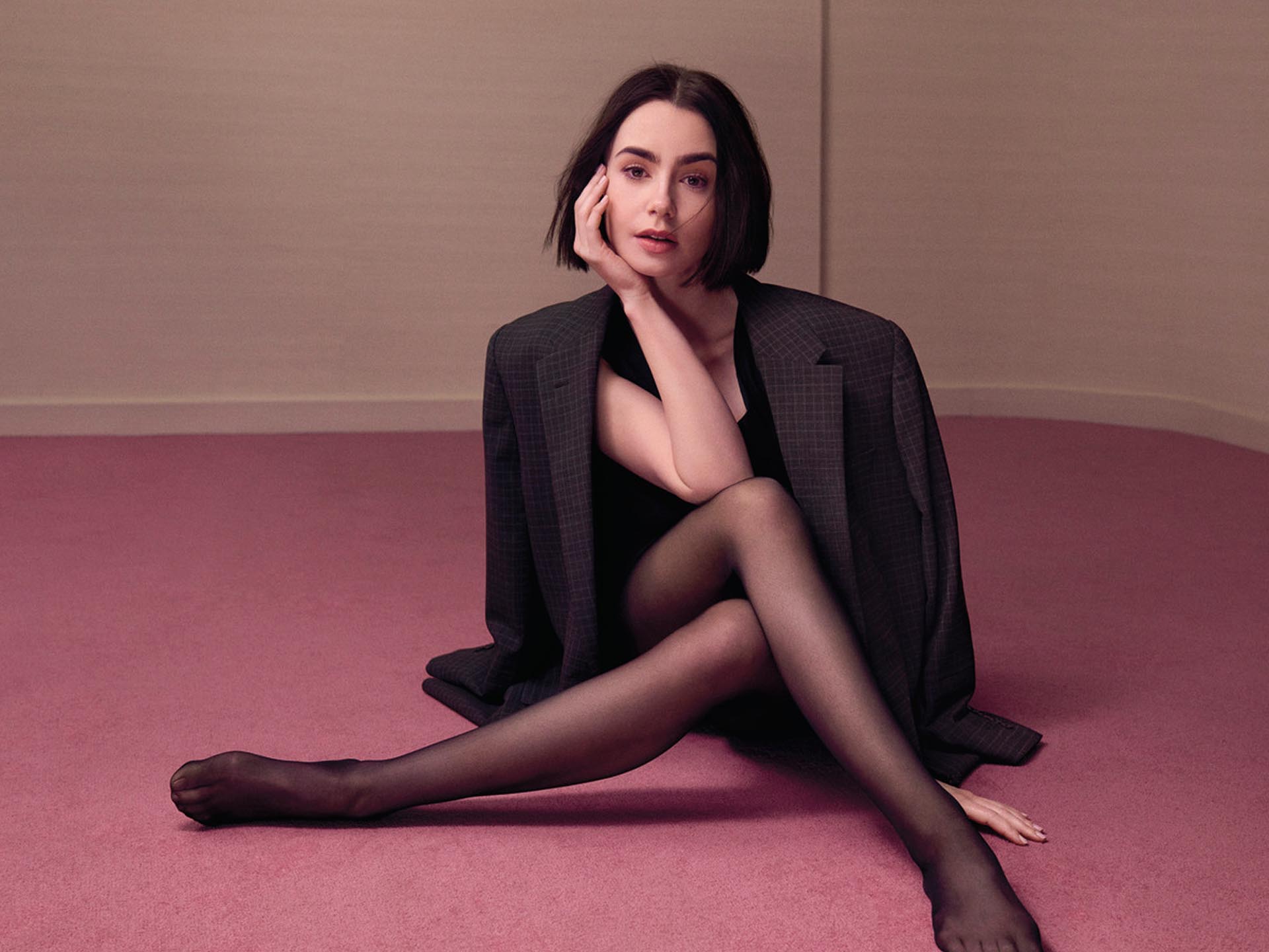 Lily Collins for Calvin Klein