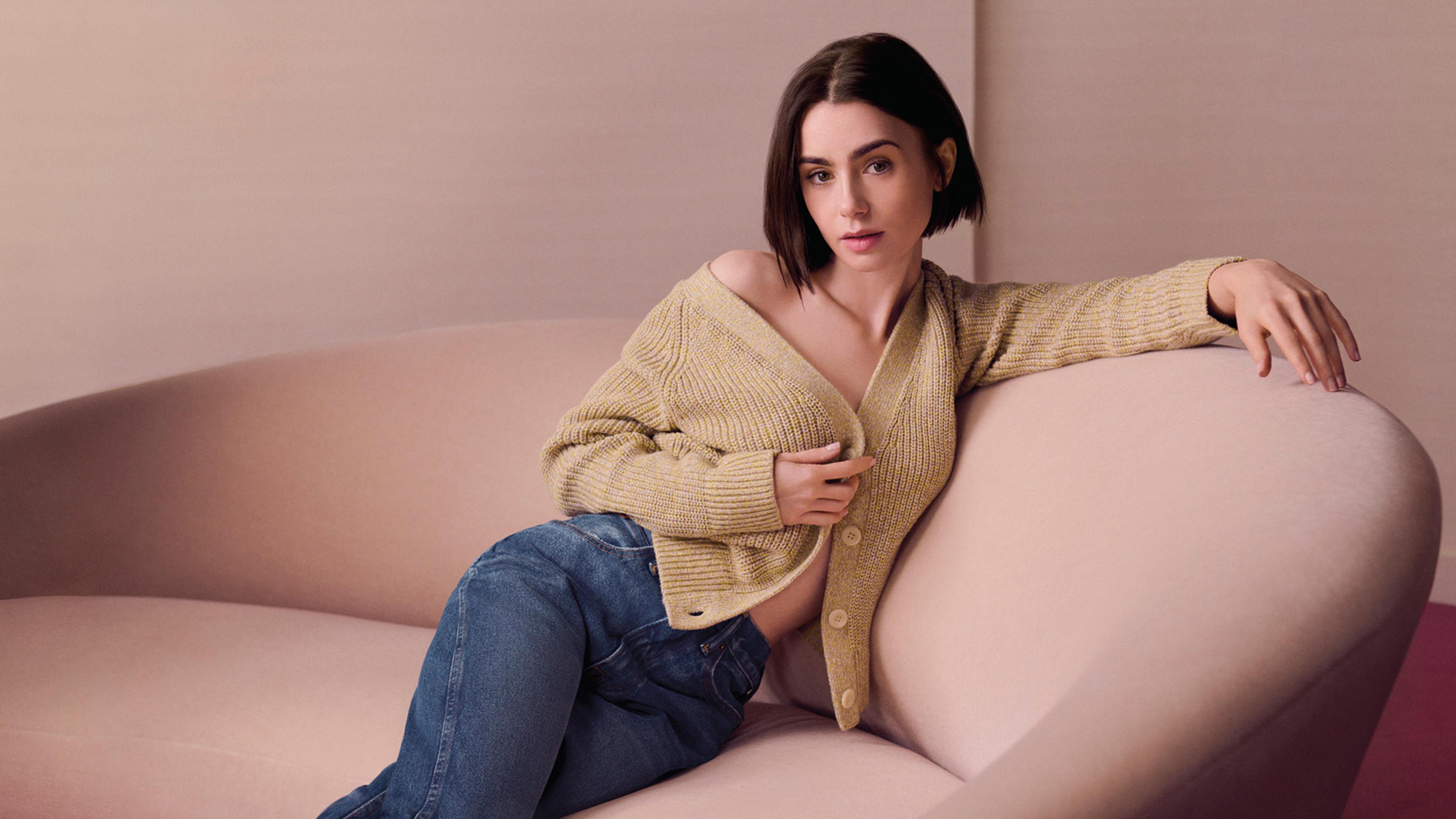 Lily Collins for Calvin Klein