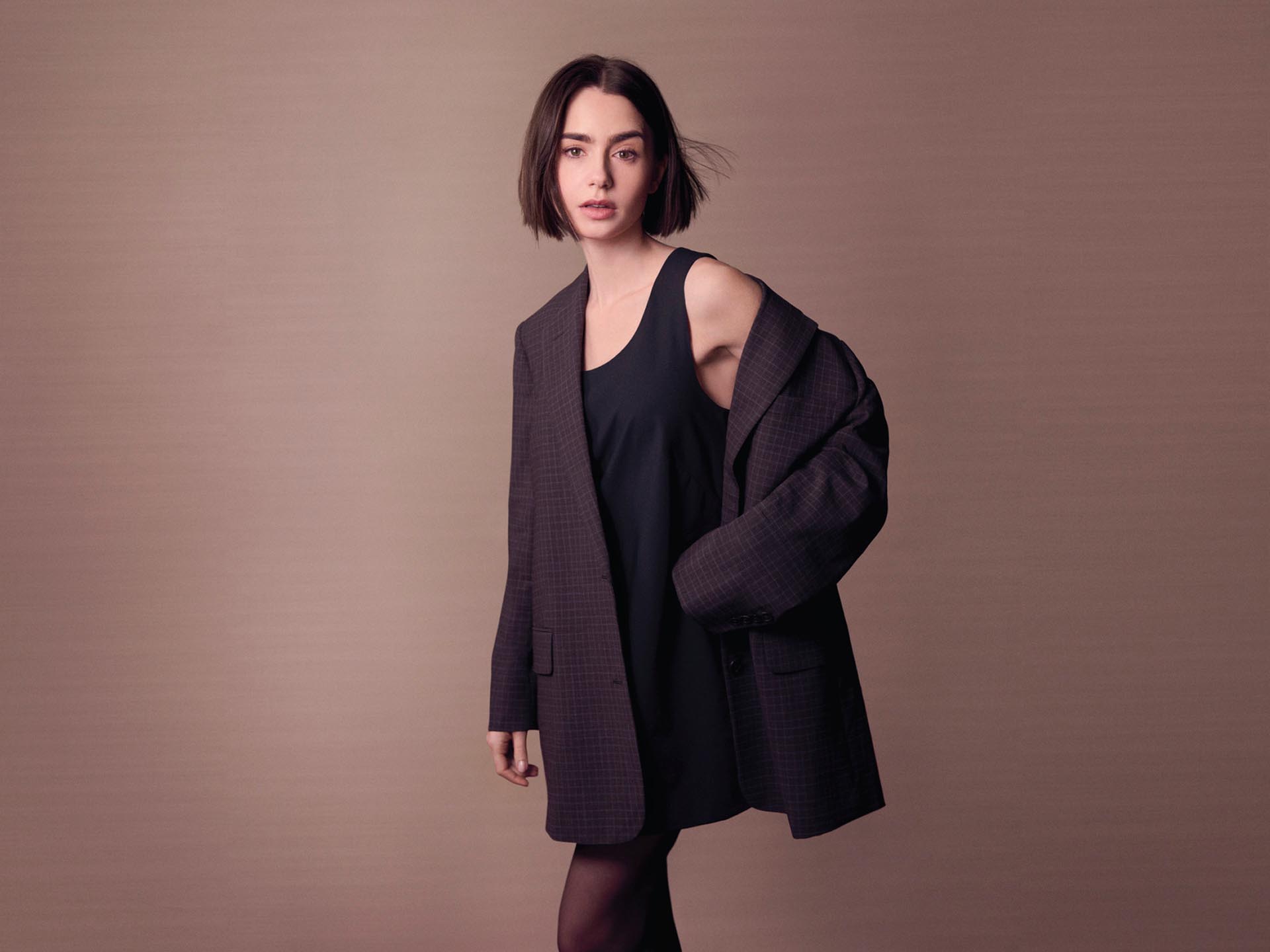 Lily Collins for Calvin Klein