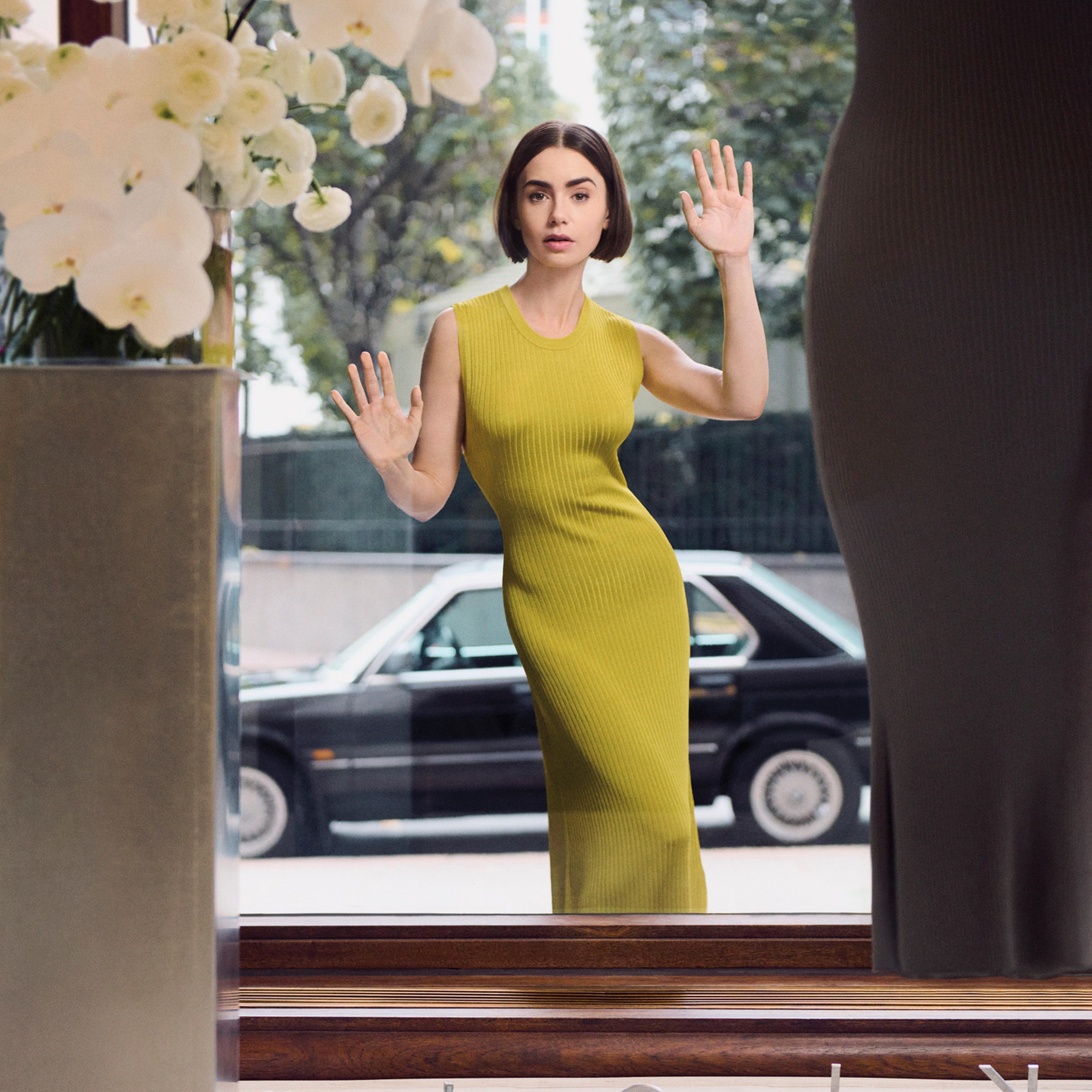 Lily Collins for Calvin Klein