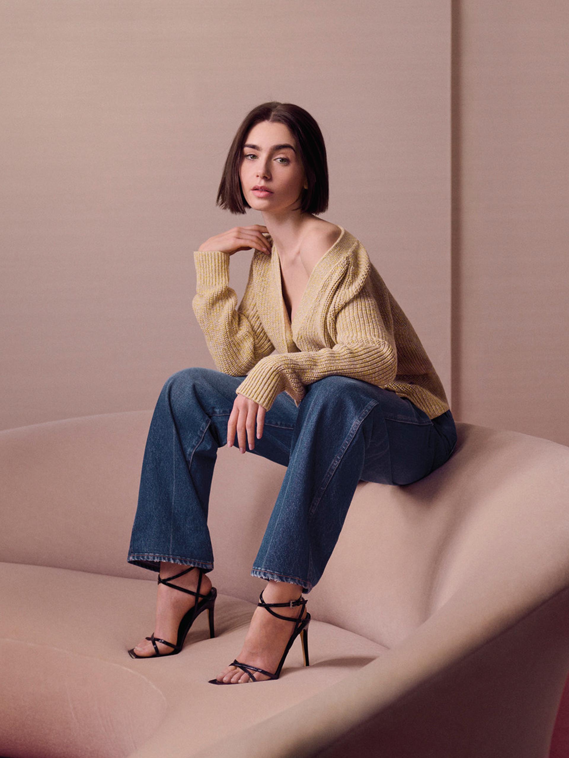 Lily Collins for Calvin Klein