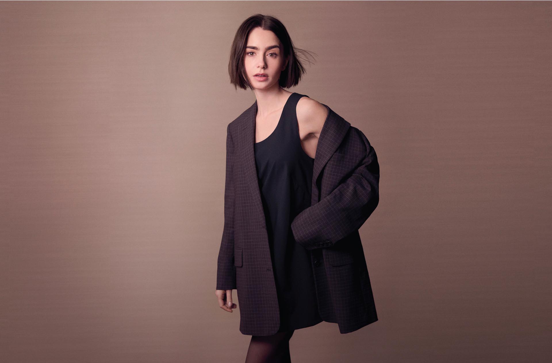 Lily Collins for Calvin Klein