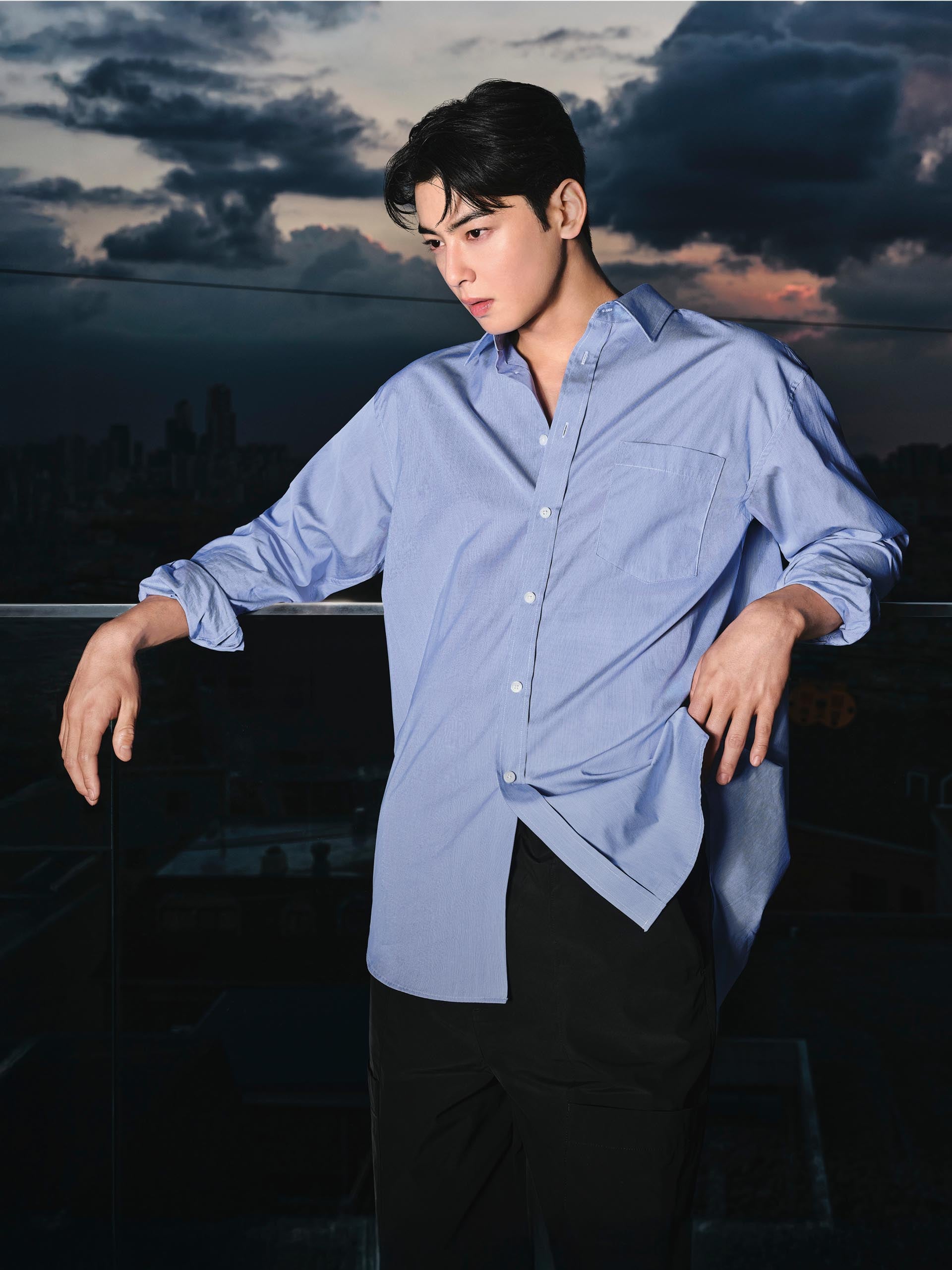 CHA in Calvin Klein apparel