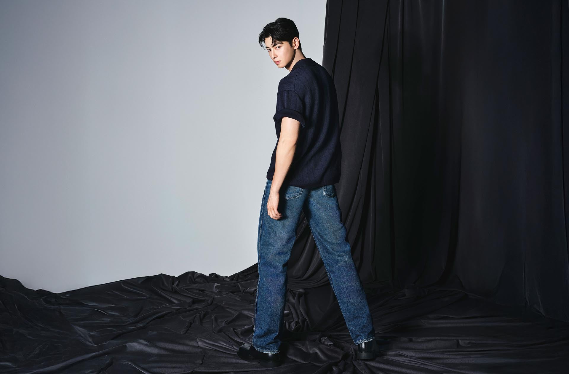 CHA in Calvin Klein denim