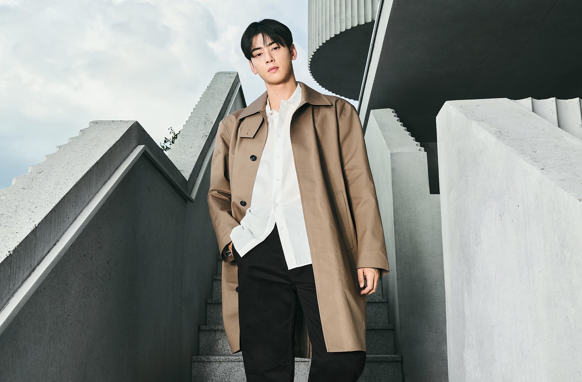 CHA in Calvin Klein jackets