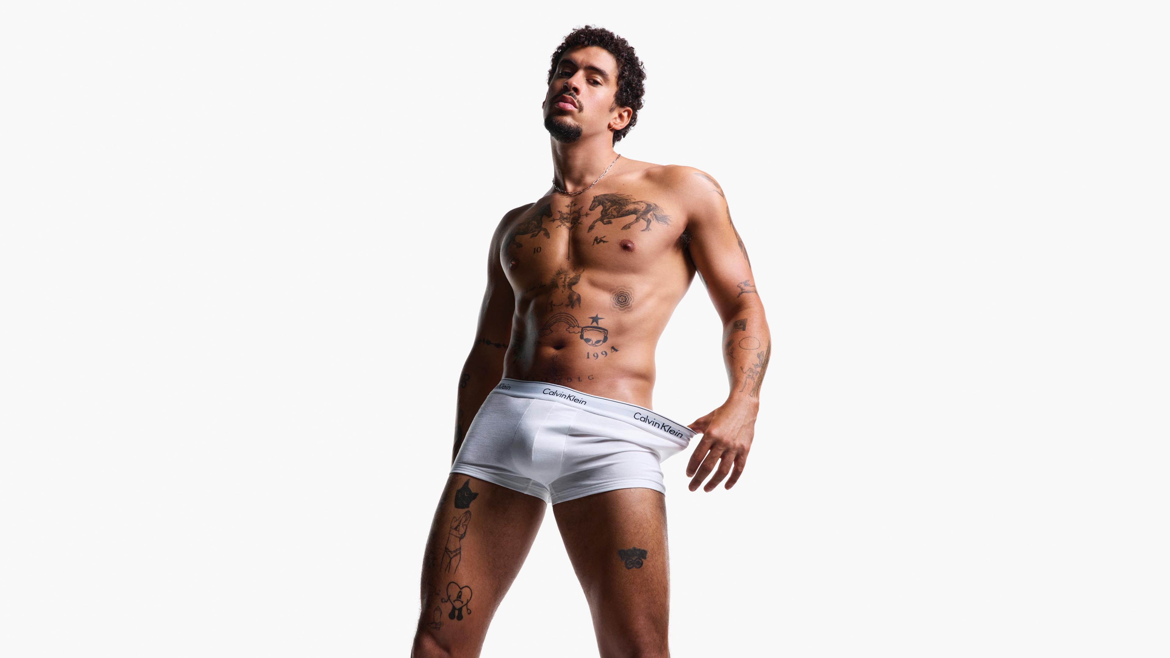 Bad Bunny posing Icon Cotton