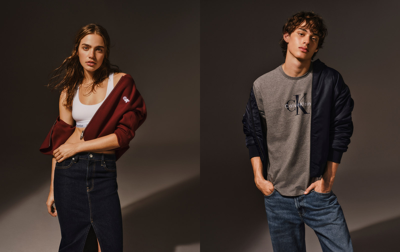 Models wearing Calving Klein