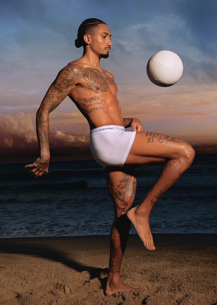 Raphinha wearing Calvin Klein Underwear