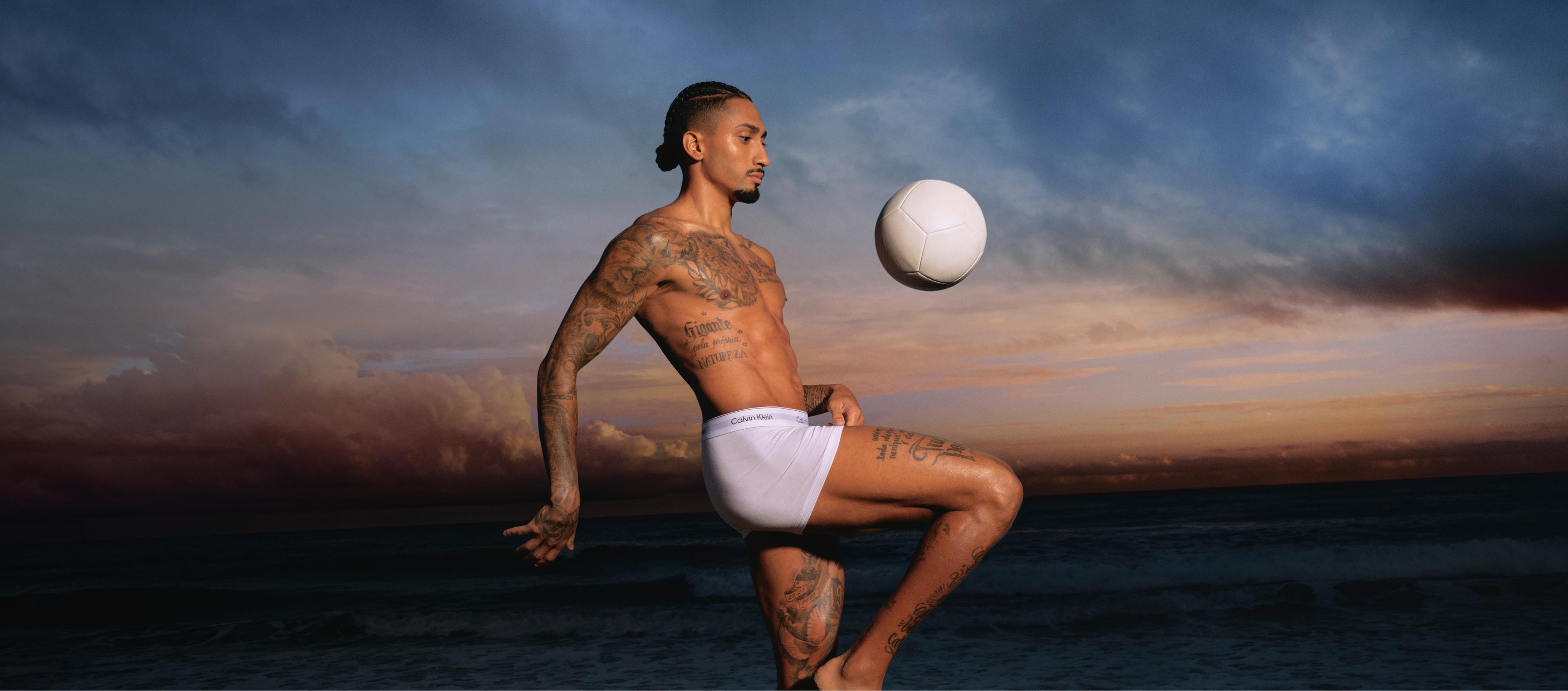 Raphinha wearing Calvin Klein underwear