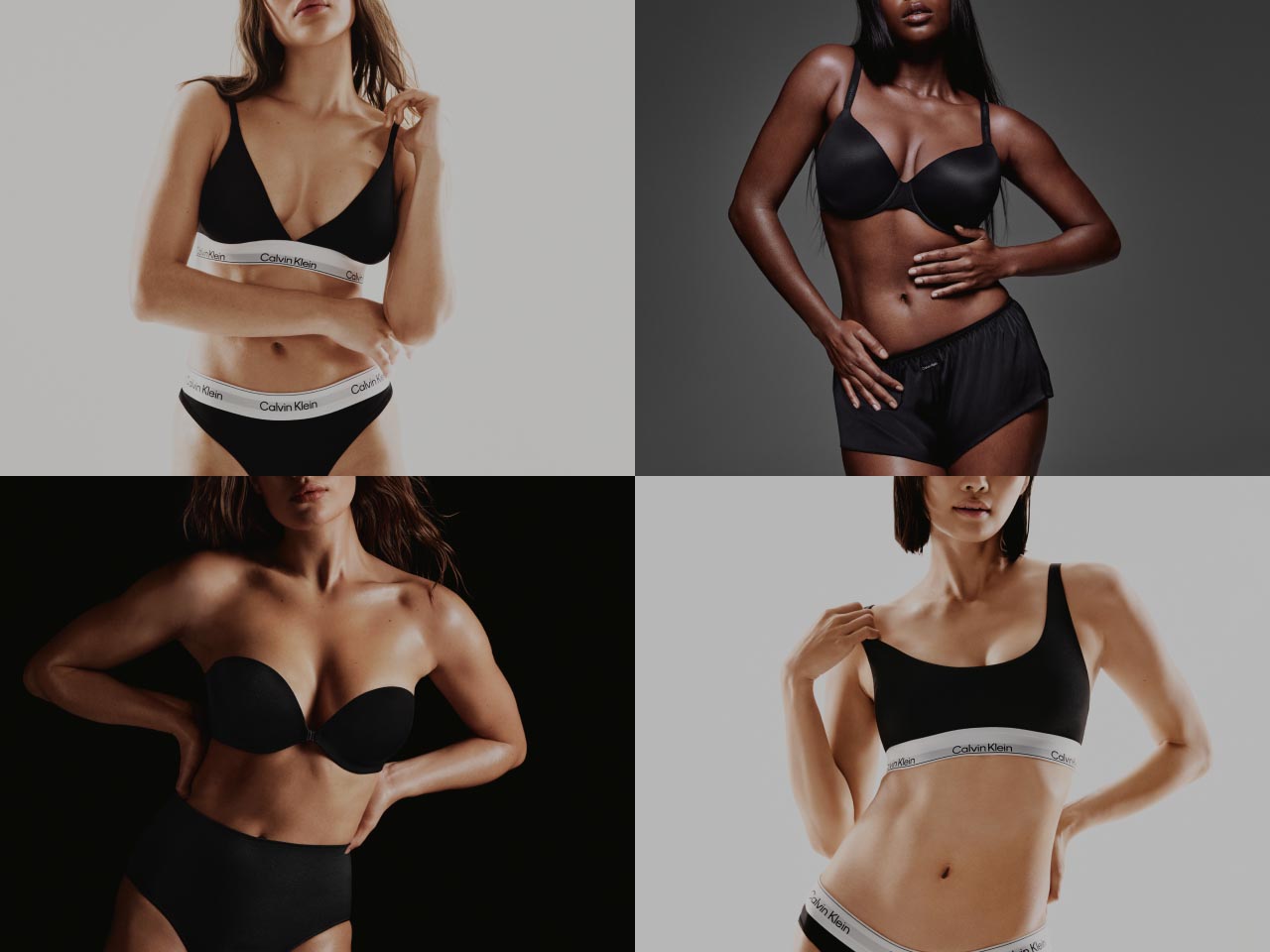 Models posing in Calvin Klein Underwear