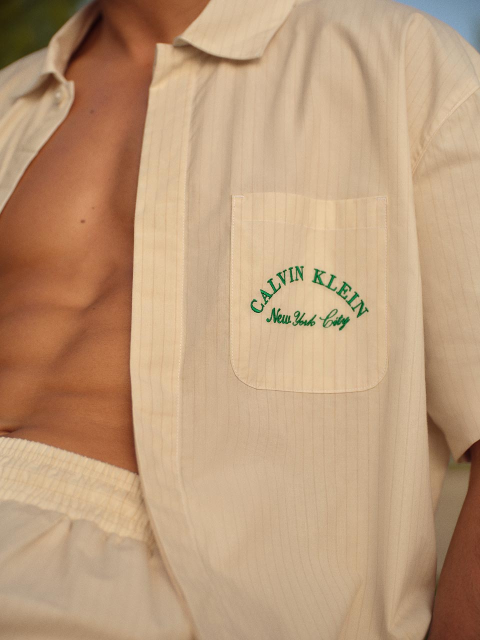 Model posing in a heritage classic cotton shirt