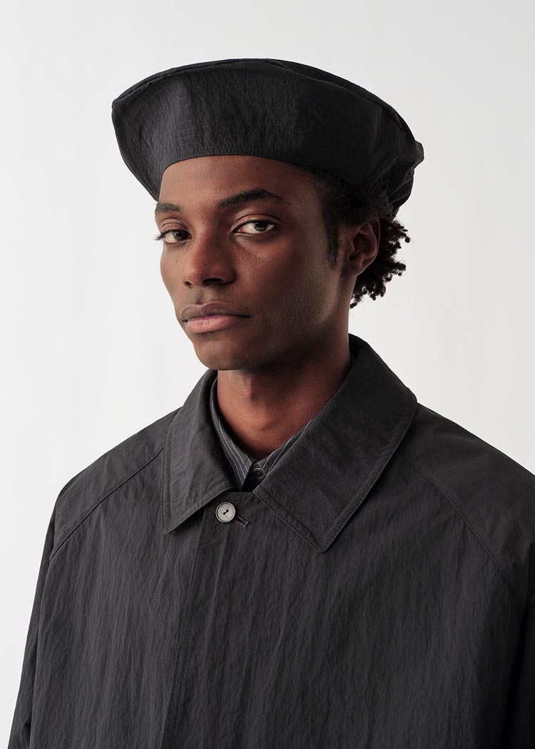 Model posing in Calvin Klein Collection