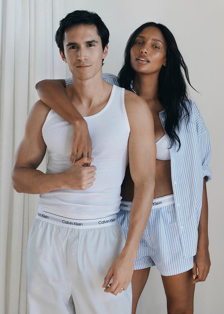 Models in Calvin Klein apparel