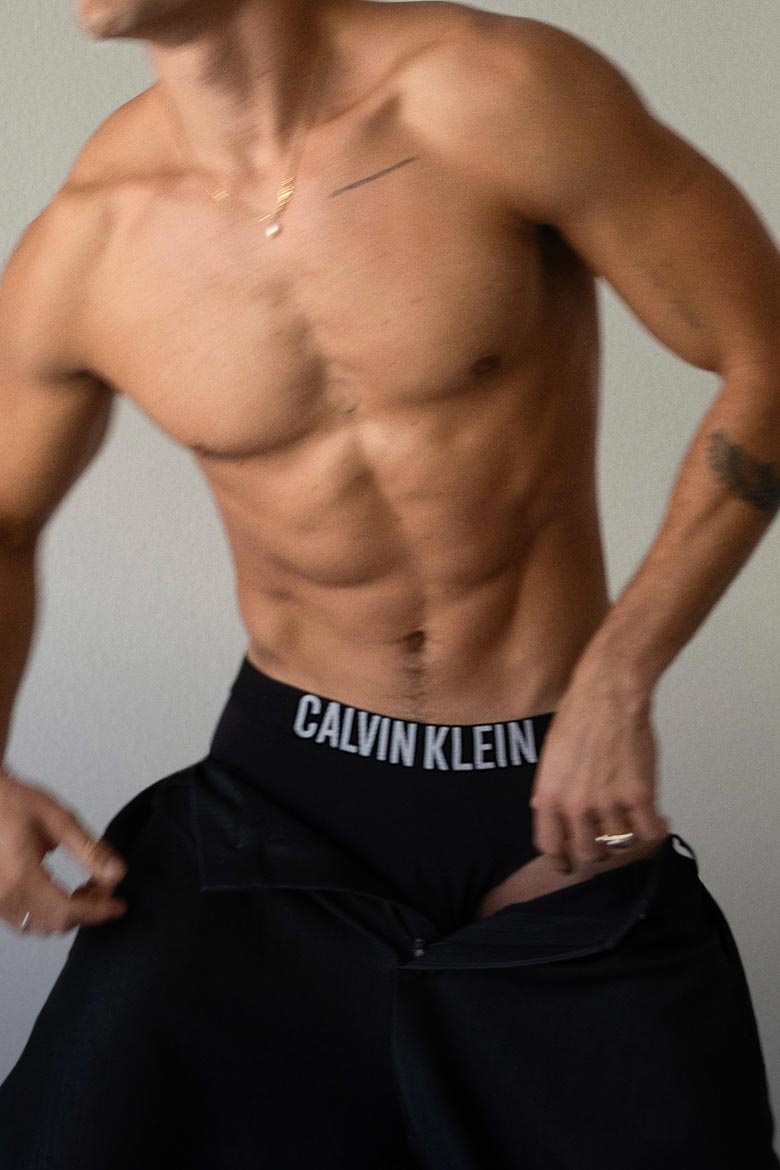 Models posing in Calvin Klein Underwear