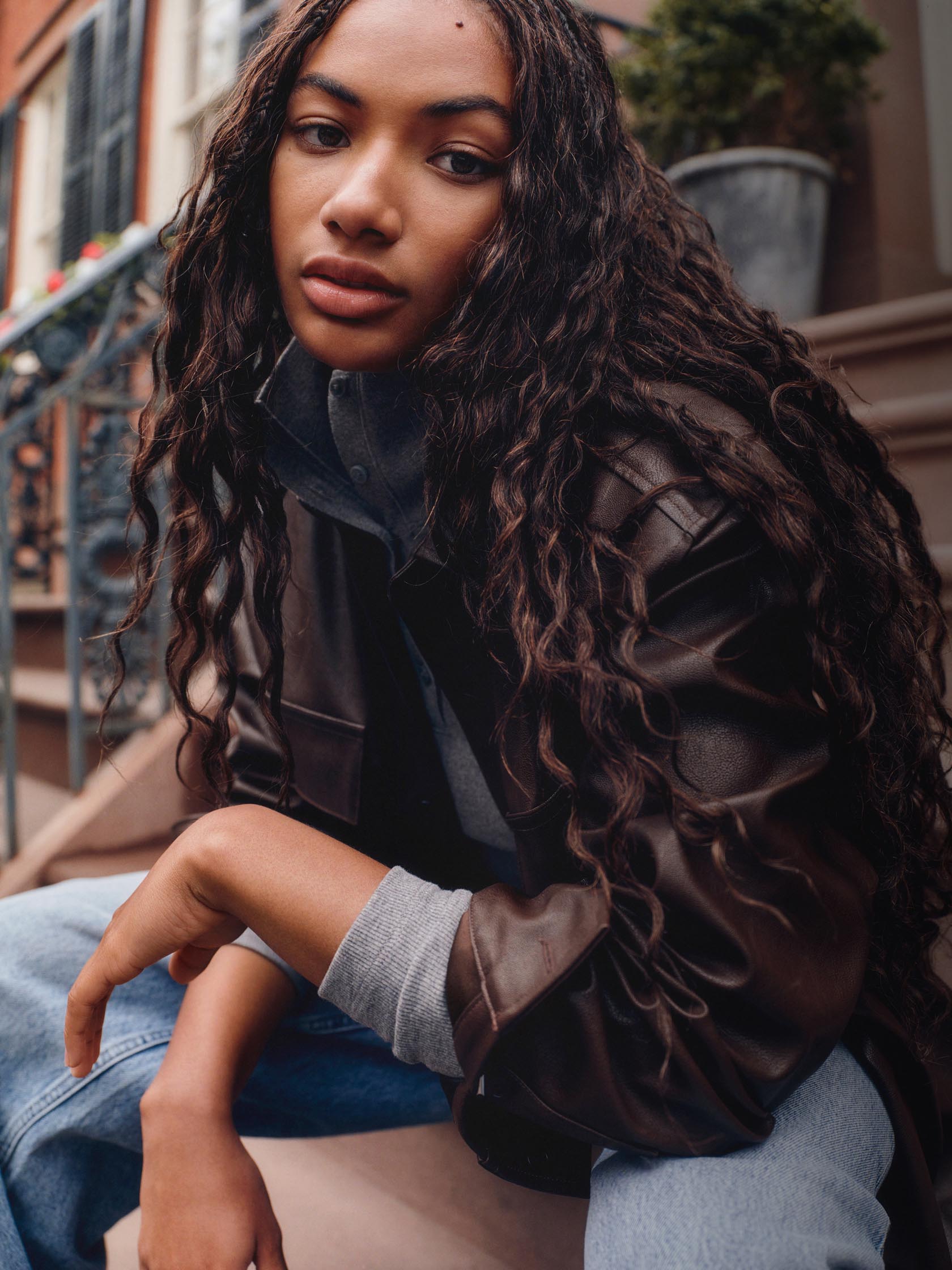 Models posing in apparel perfect for campus days