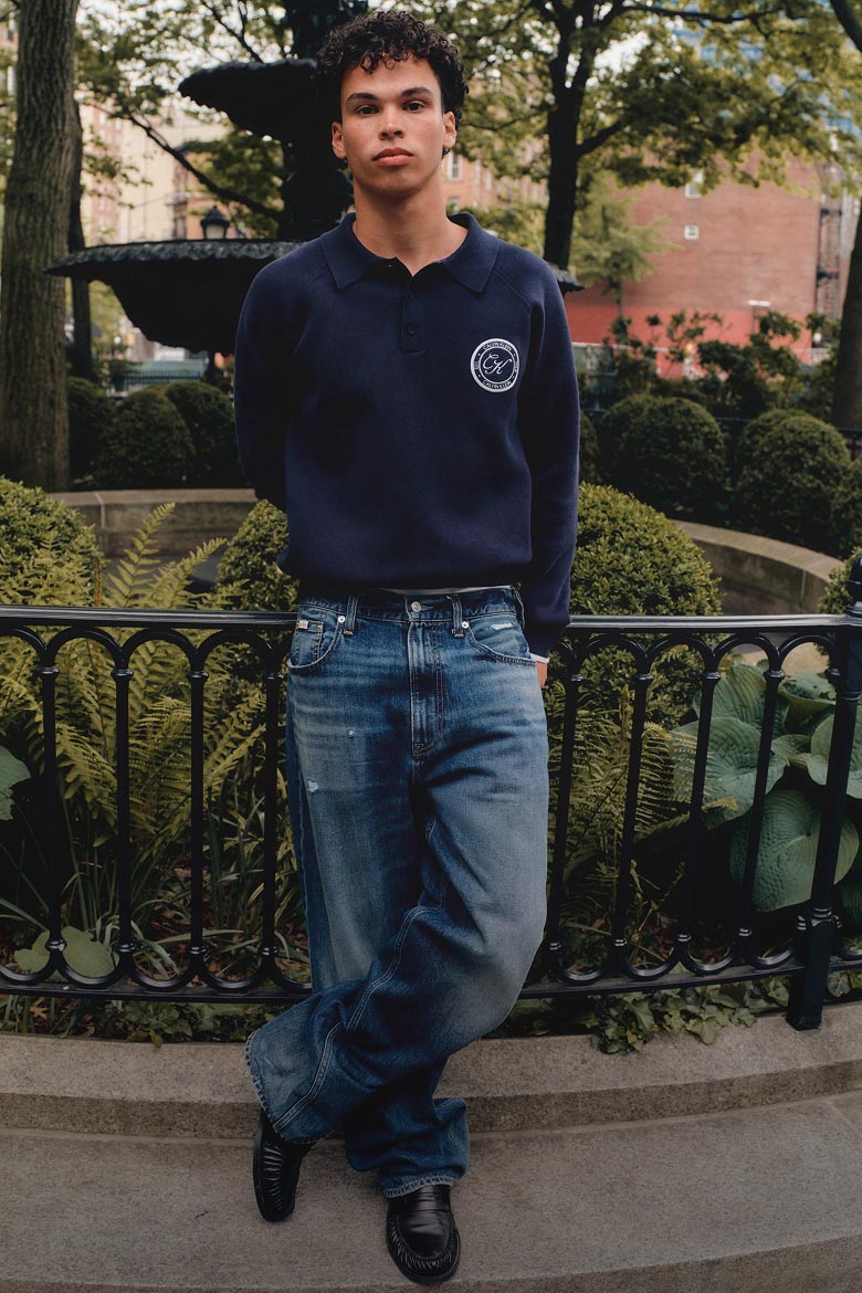 Models posing in apparel perfect for campus days