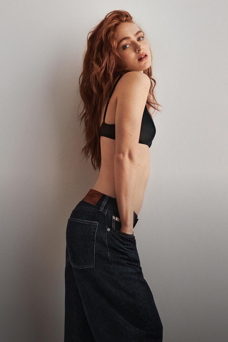 Sadie Sink in Calvin Klein Jeans