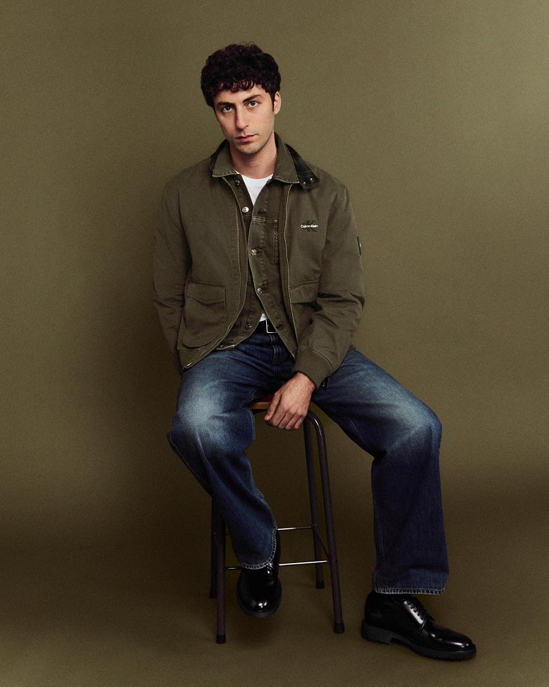 Alexander Roth posing in the Cotton Flannel Lined Jacket