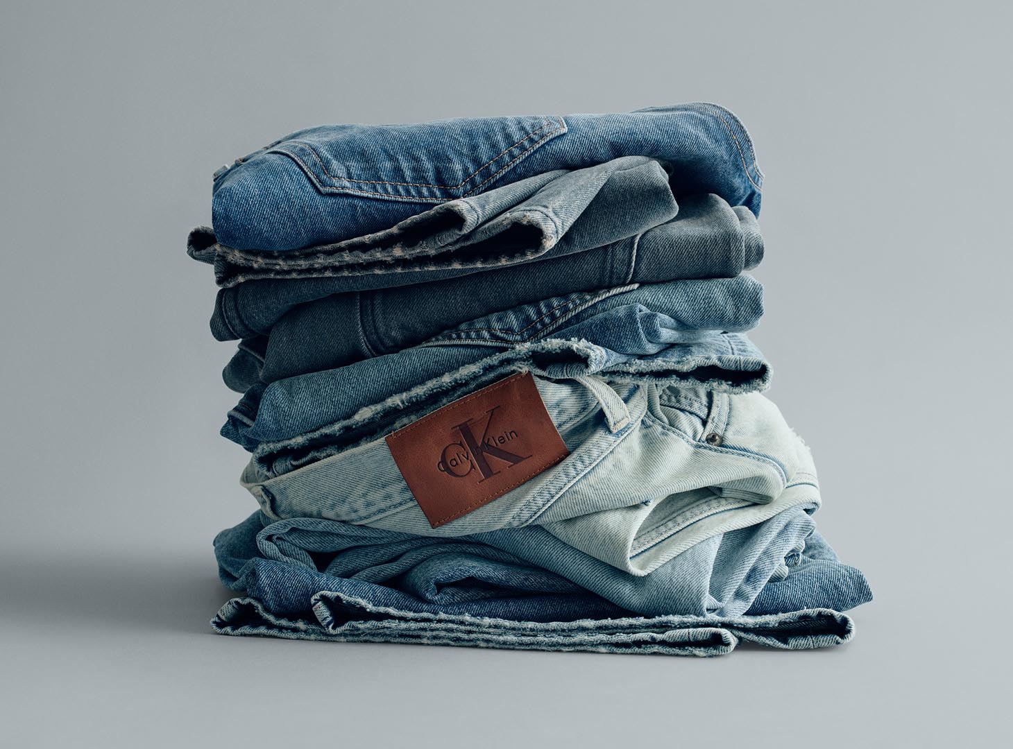 Stack of Calvin Klein denim