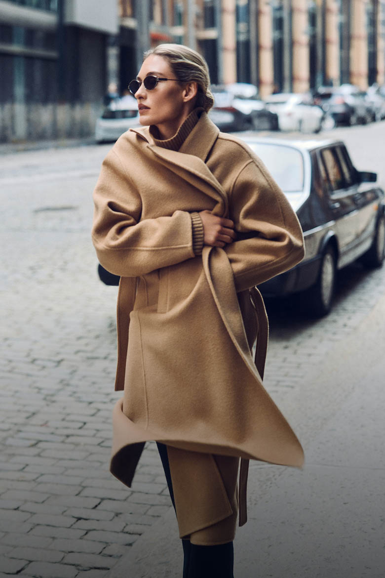 Models posing in Outerwear