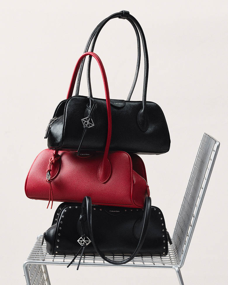 Still life image of a stack of bags