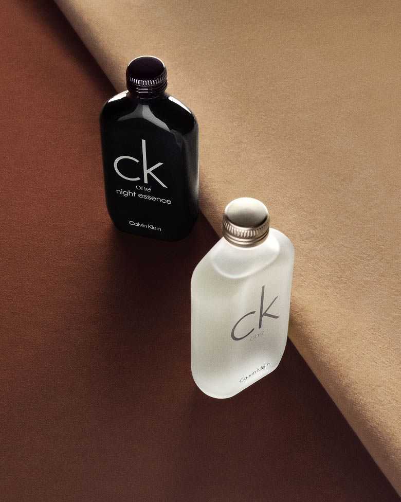 Still life image of CK One fragrances 