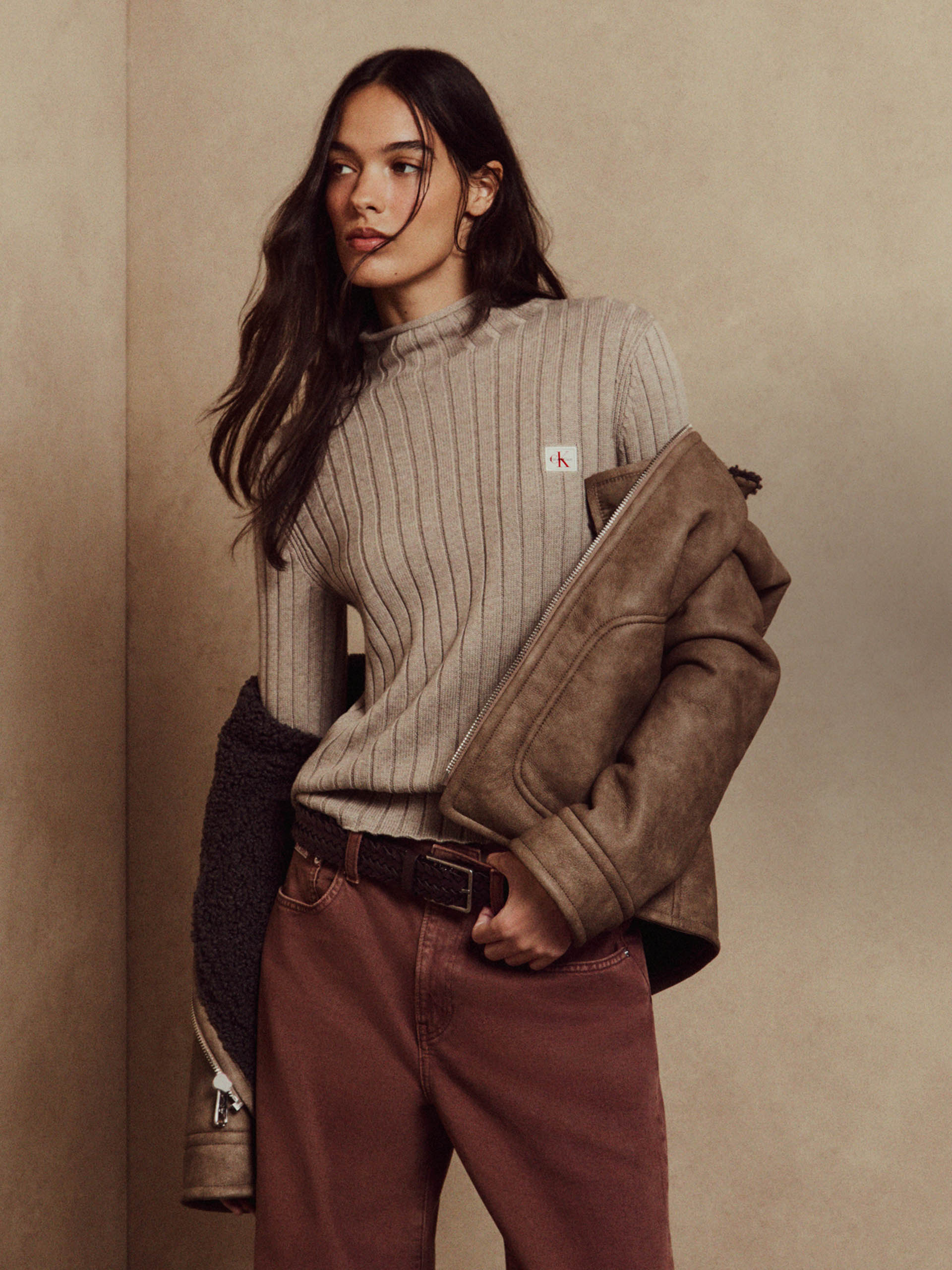 Models posing in Sweaters