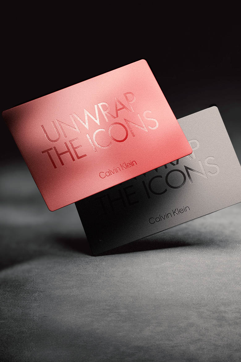 Still life image of Calvin Klein gift cards