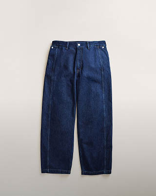 Still life image of baggy jeans